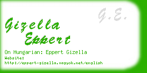 gizella eppert business card
